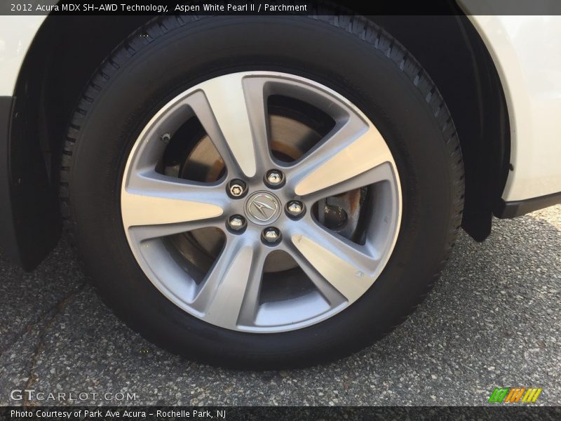 Aspen White Pearl II / Parchment 2012 Acura MDX SH-AWD Technology