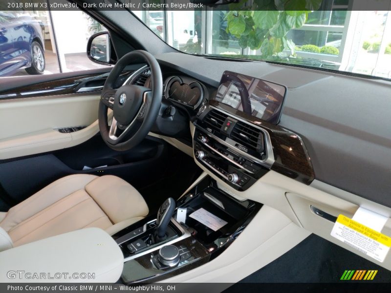 Dark Olive Metallic / Canberra Beige/Black 2018 BMW X3 xDrive30i