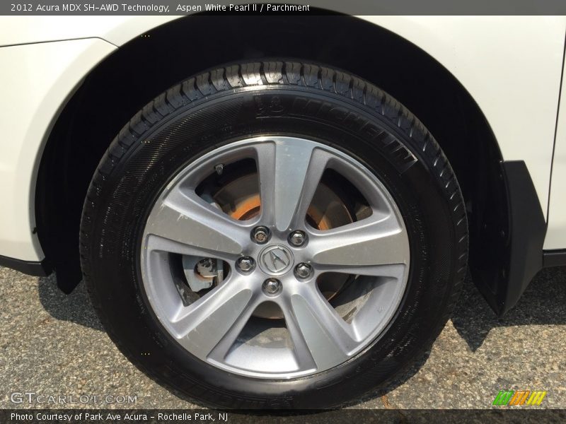 Aspen White Pearl II / Parchment 2012 Acura MDX SH-AWD Technology