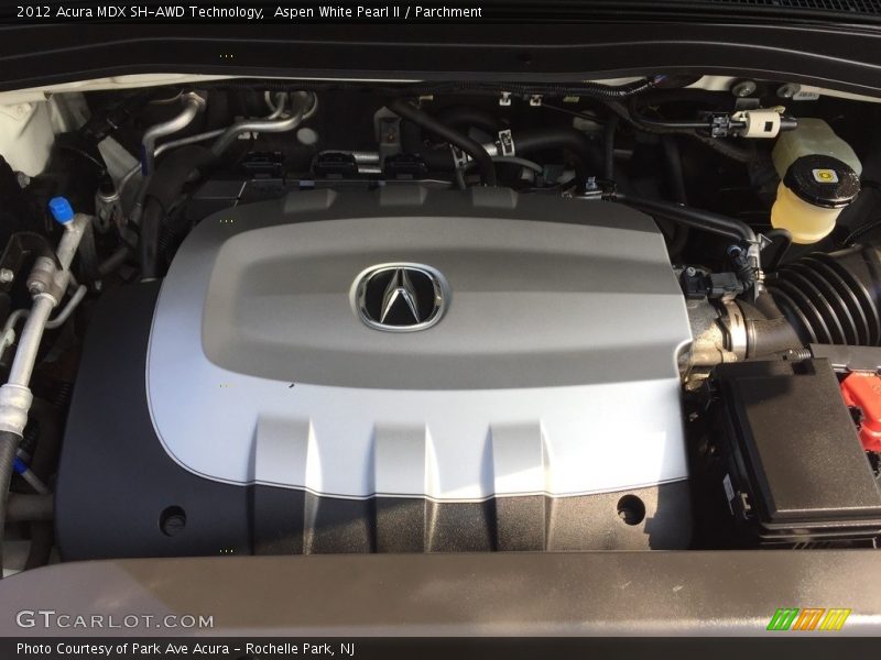 Aspen White Pearl II / Parchment 2012 Acura MDX SH-AWD Technology