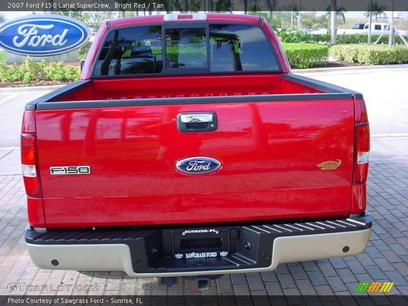 Bright Red / Tan 2007 Ford F150 Lariat SuperCrew