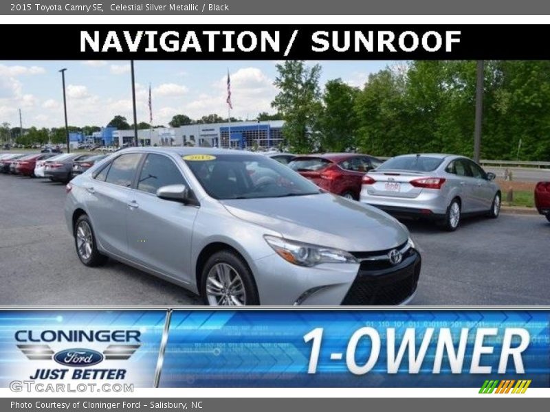 Celestial Silver Metallic / Black 2015 Toyota Camry SE