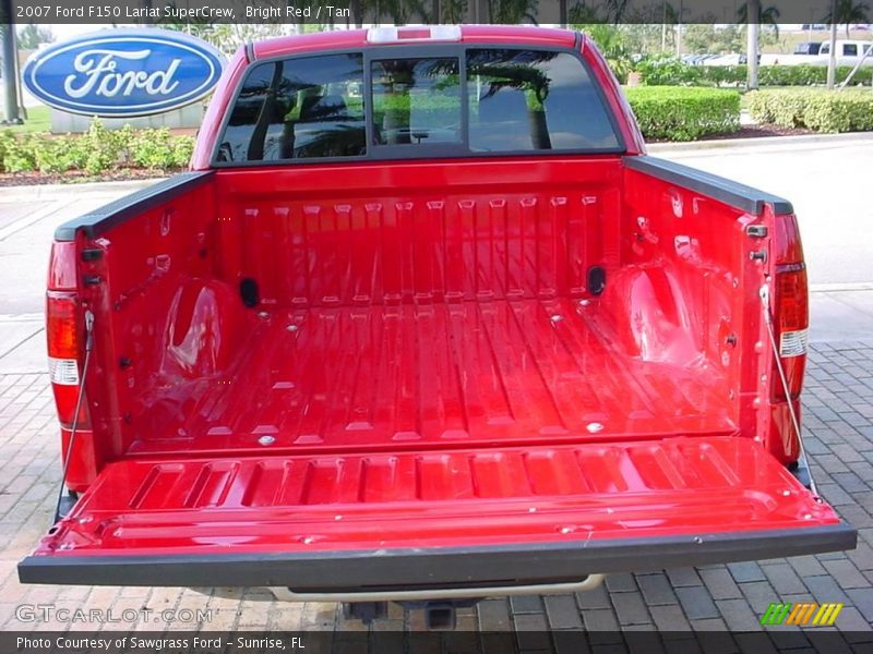 Bright Red / Tan 2007 Ford F150 Lariat SuperCrew
