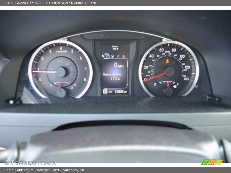 Celestial Silver Metallic / Black 2015 Toyota Camry SE
