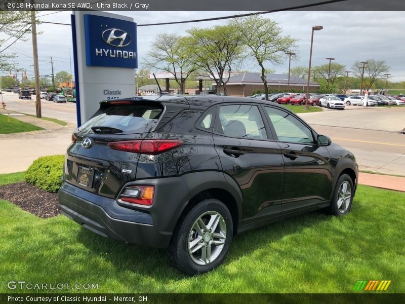Ultra Black / Gray 2018 Hyundai Kona SE AWD