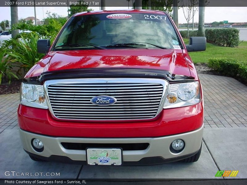 Bright Red / Tan 2007 Ford F150 Lariat SuperCrew