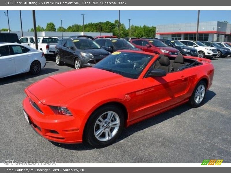 Race Red / Charcoal Black 2013 Ford Mustang V6 Premium Convertible