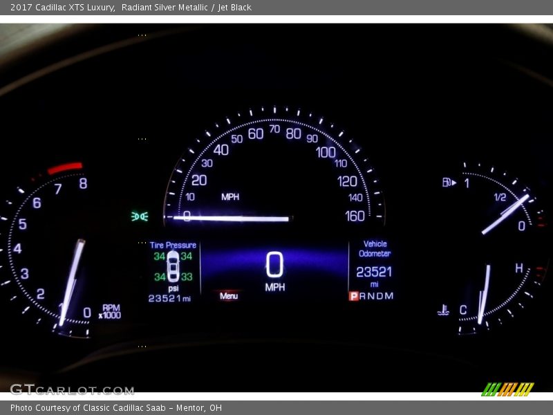 Radiant Silver Metallic / Jet Black 2017 Cadillac XTS Luxury