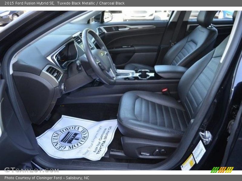 Tuxedo Black Metallic / Charcoal Black 2015 Ford Fusion Hybrid SE