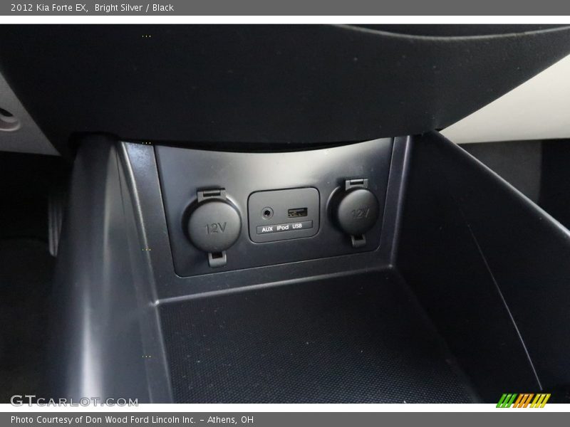 Bright Silver / Black 2012 Kia Forte EX