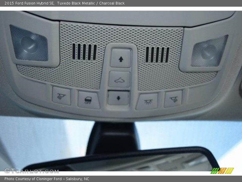 Tuxedo Black Metallic / Charcoal Black 2015 Ford Fusion Hybrid SE