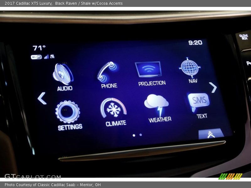 Black Raven / Shale w/Cocoa Accents 2017 Cadillac XTS Luxury