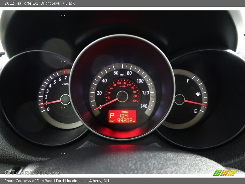 Bright Silver / Black 2012 Kia Forte EX