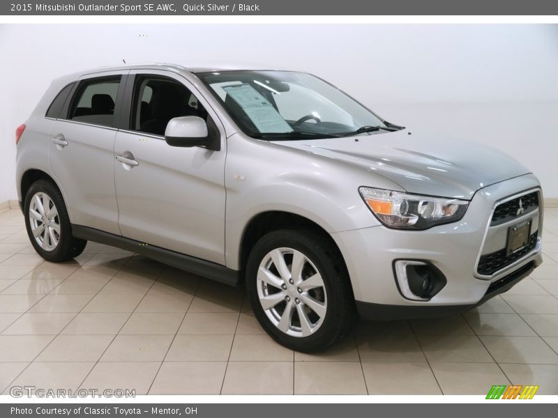 Quick Silver / Black 2015 Mitsubishi Outlander Sport SE AWC