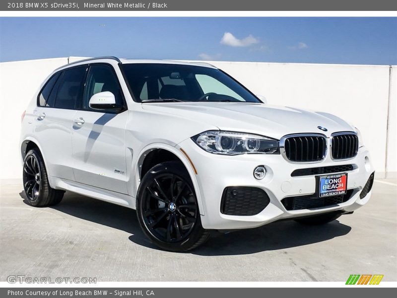 Mineral White Metallic / Black 2018 BMW X5 sDrive35i