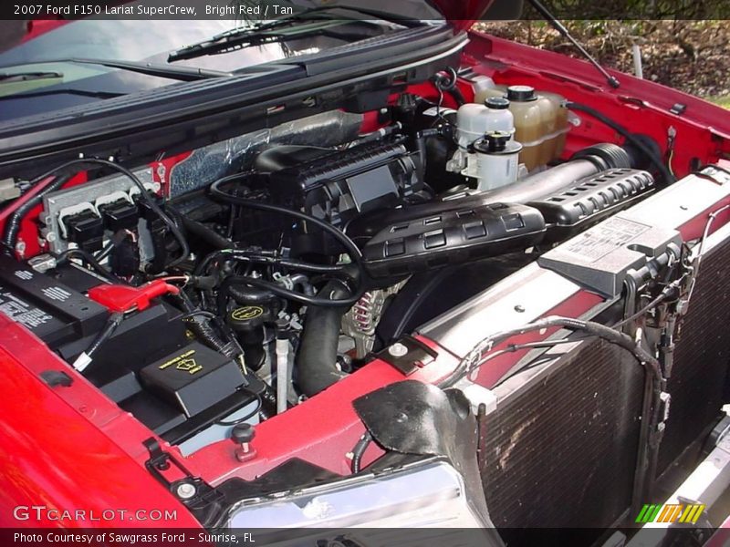 Bright Red / Tan 2007 Ford F150 Lariat SuperCrew