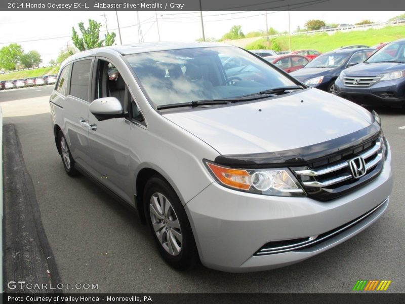 Alabaster Silver Metallic / Gray 2014 Honda Odyssey EX-L