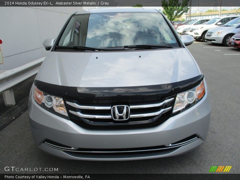 Alabaster Silver Metallic / Gray 2014 Honda Odyssey EX-L