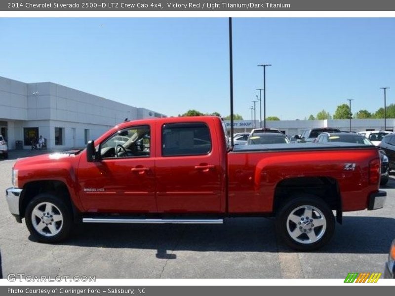 Victory Red / Light Titanium/Dark Titanium 2014 Chevrolet Silverado 2500HD LTZ Crew Cab 4x4