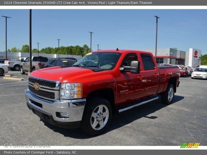 Victory Red / Light Titanium/Dark Titanium 2014 Chevrolet Silverado 2500HD LTZ Crew Cab 4x4
