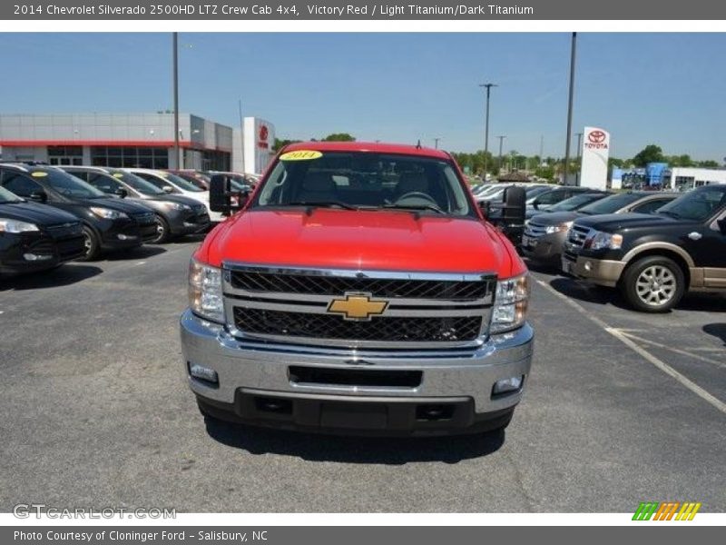 Victory Red / Light Titanium/Dark Titanium 2014 Chevrolet Silverado 2500HD LTZ Crew Cab 4x4