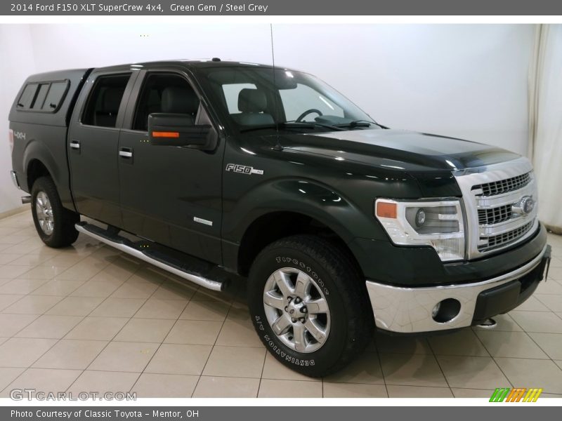 Green Gem / Steel Grey 2014 Ford F150 XLT SuperCrew 4x4