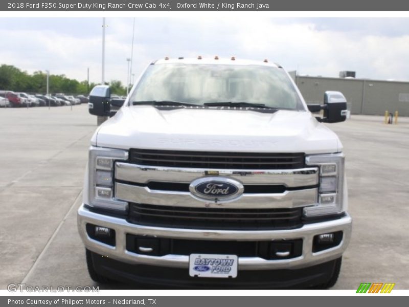Oxford White / King Ranch Java 2018 Ford F350 Super Duty King Ranch Crew Cab 4x4