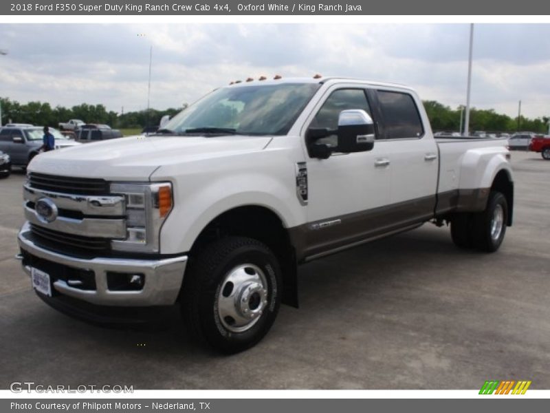 Oxford White / King Ranch Java 2018 Ford F350 Super Duty King Ranch Crew Cab 4x4