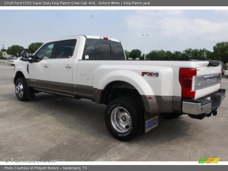 Oxford White / King Ranch Java 2018 Ford F350 Super Duty King Ranch Crew Cab 4x4