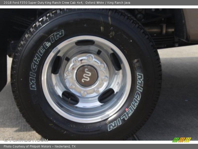 Oxford White / King Ranch Java 2018 Ford F350 Super Duty King Ranch Crew Cab 4x4