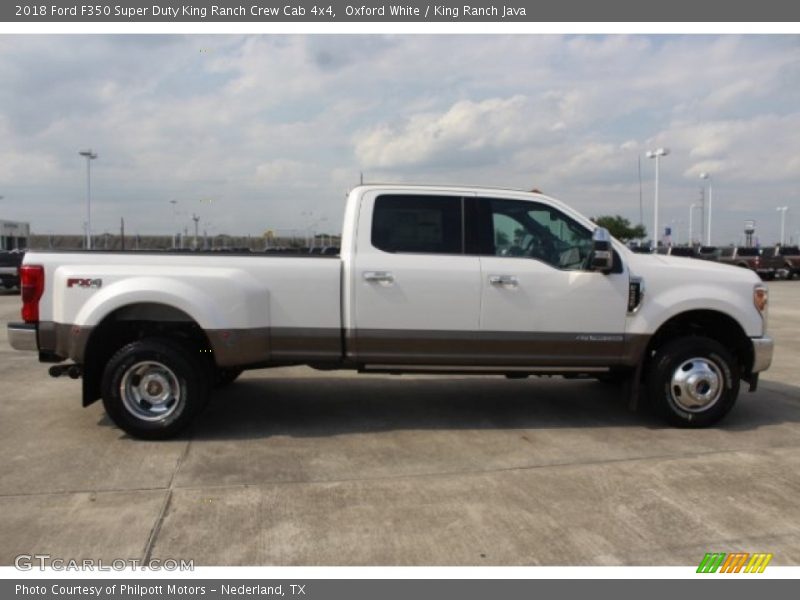 Oxford White / King Ranch Java 2018 Ford F350 Super Duty King Ranch Crew Cab 4x4