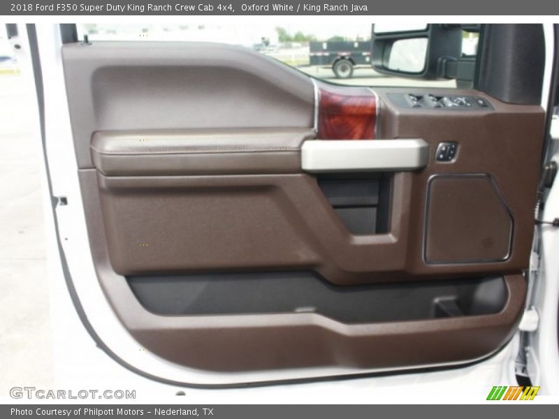 Oxford White / King Ranch Java 2018 Ford F350 Super Duty King Ranch Crew Cab 4x4