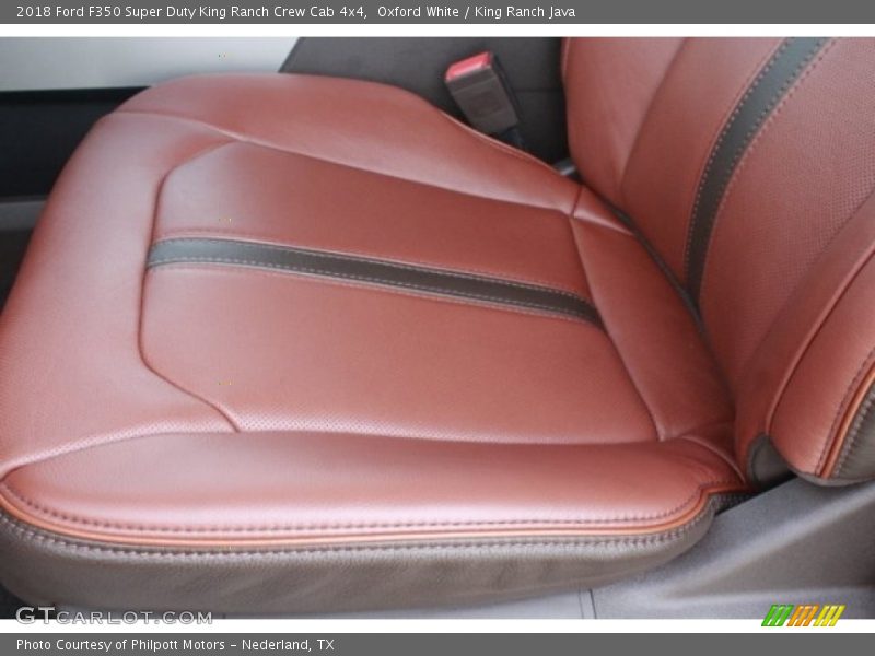 Oxford White / King Ranch Java 2018 Ford F350 Super Duty King Ranch Crew Cab 4x4
