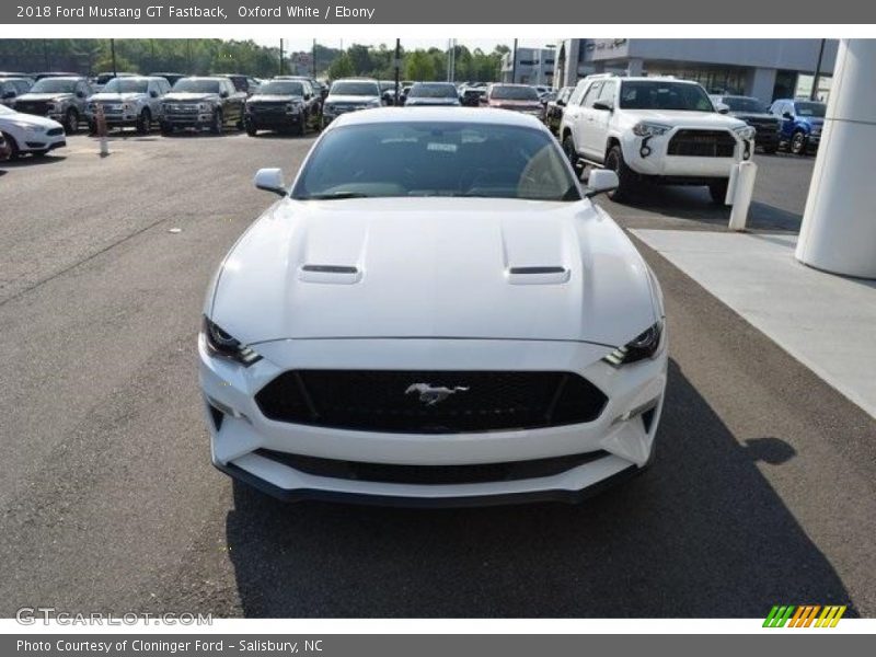 Oxford White / Ebony 2018 Ford Mustang GT Fastback