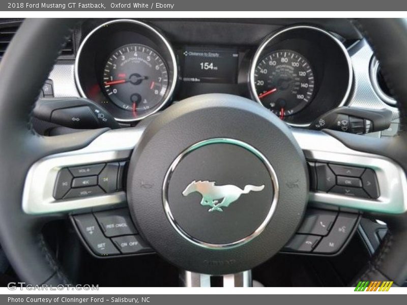Oxford White / Ebony 2018 Ford Mustang GT Fastback