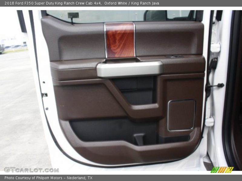 Oxford White / King Ranch Java 2018 Ford F350 Super Duty King Ranch Crew Cab 4x4