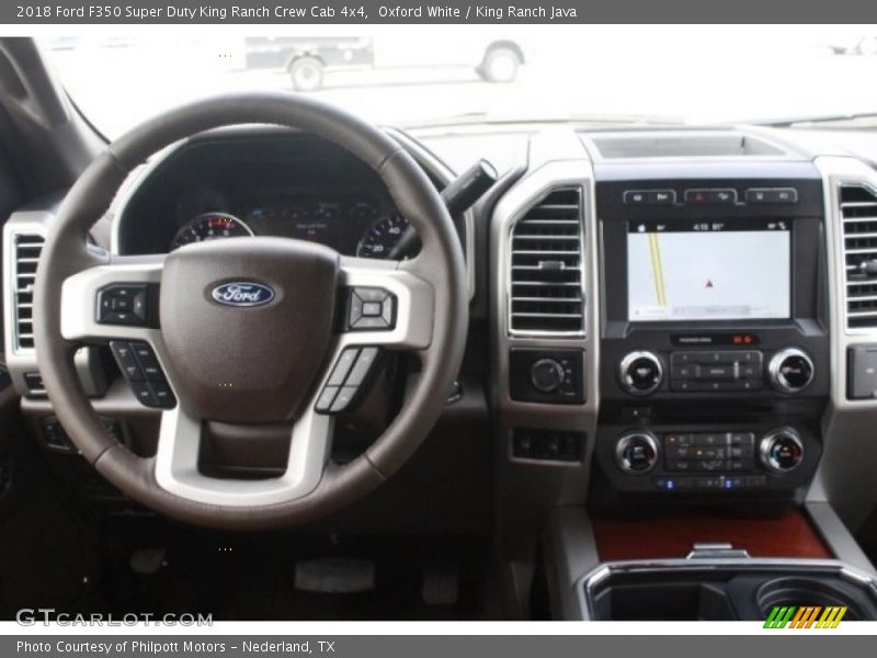 Oxford White / King Ranch Java 2018 Ford F350 Super Duty King Ranch Crew Cab 4x4