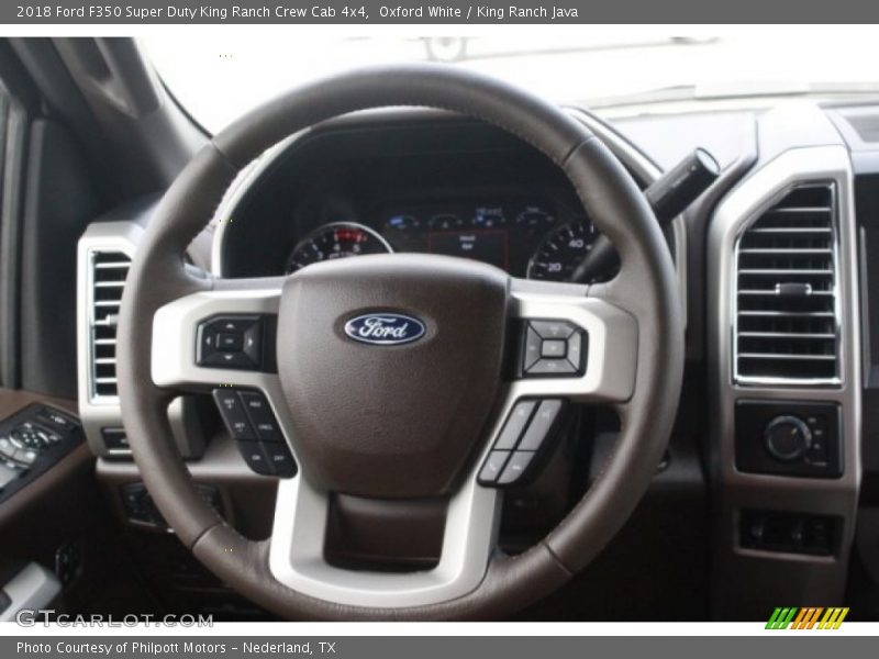Oxford White / King Ranch Java 2018 Ford F350 Super Duty King Ranch Crew Cab 4x4