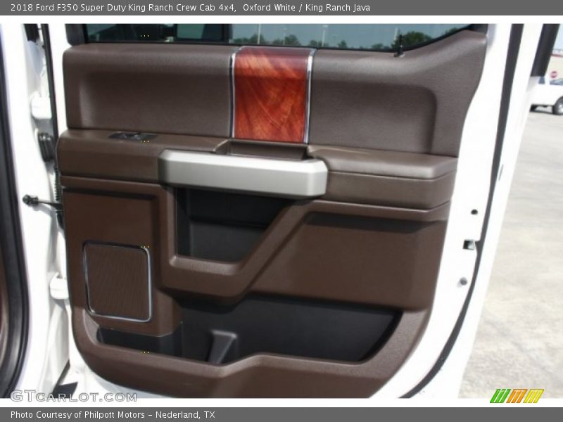 Oxford White / King Ranch Java 2018 Ford F350 Super Duty King Ranch Crew Cab 4x4