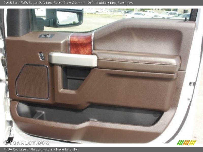 Oxford White / King Ranch Java 2018 Ford F350 Super Duty King Ranch Crew Cab 4x4