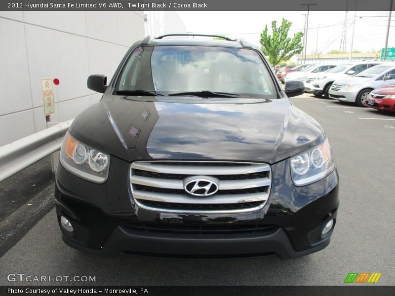 Twilight Black / Cocoa Black 2012 Hyundai Santa Fe Limited V6 AWD