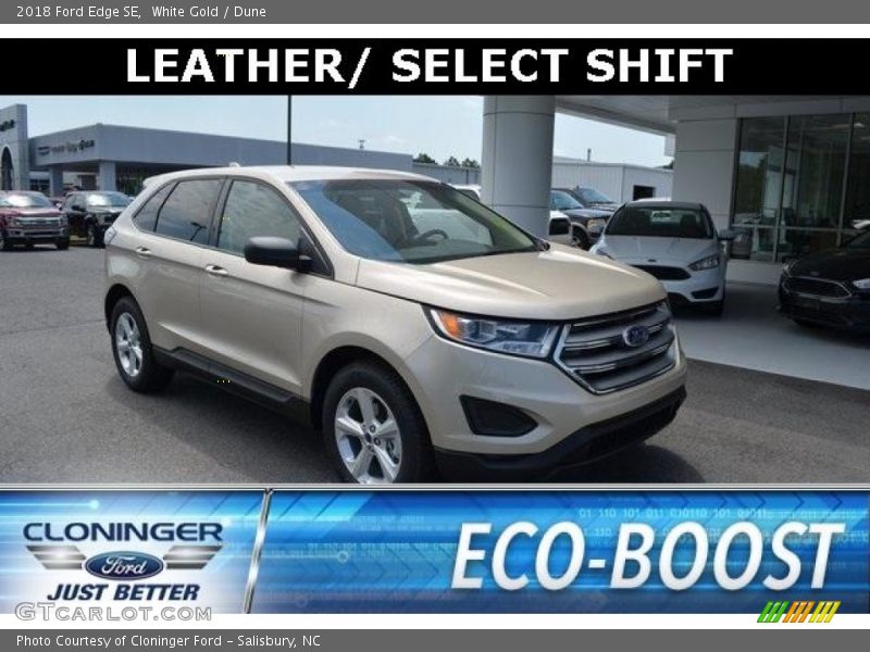White Gold / Dune 2018 Ford Edge SE