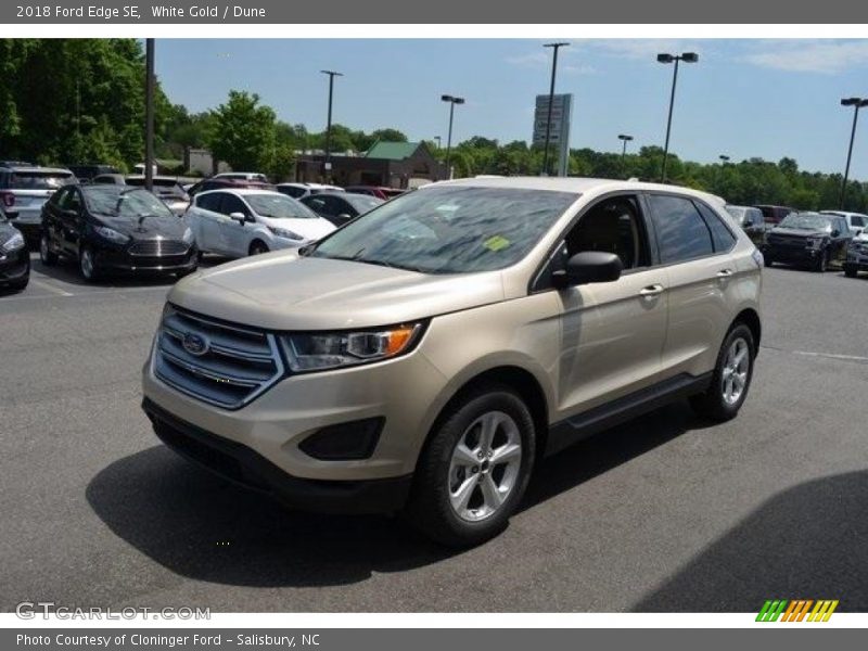 White Gold / Dune 2018 Ford Edge SE