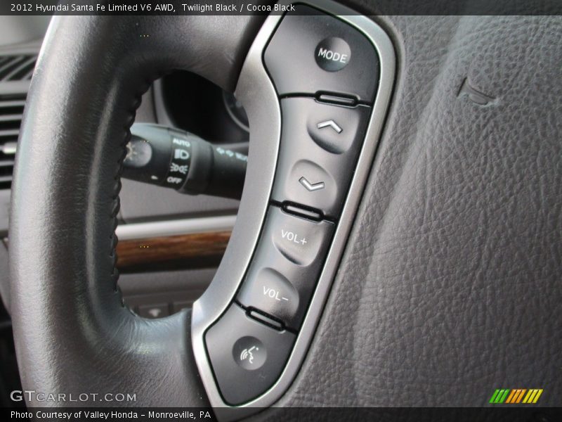 Twilight Black / Cocoa Black 2012 Hyundai Santa Fe Limited V6 AWD