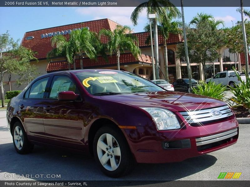 Merlot Metallic / Medium Light Stone 2006 Ford Fusion SE V6