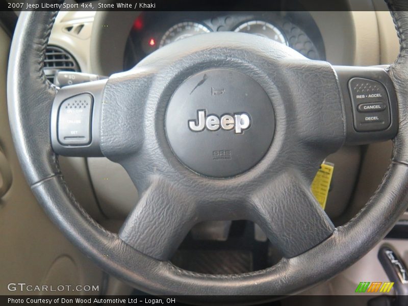 Stone White / Khaki 2007 Jeep Liberty Sport 4x4