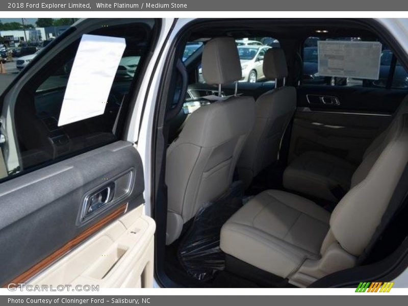 White Platinum / Medium Stone 2018 Ford Explorer Limited