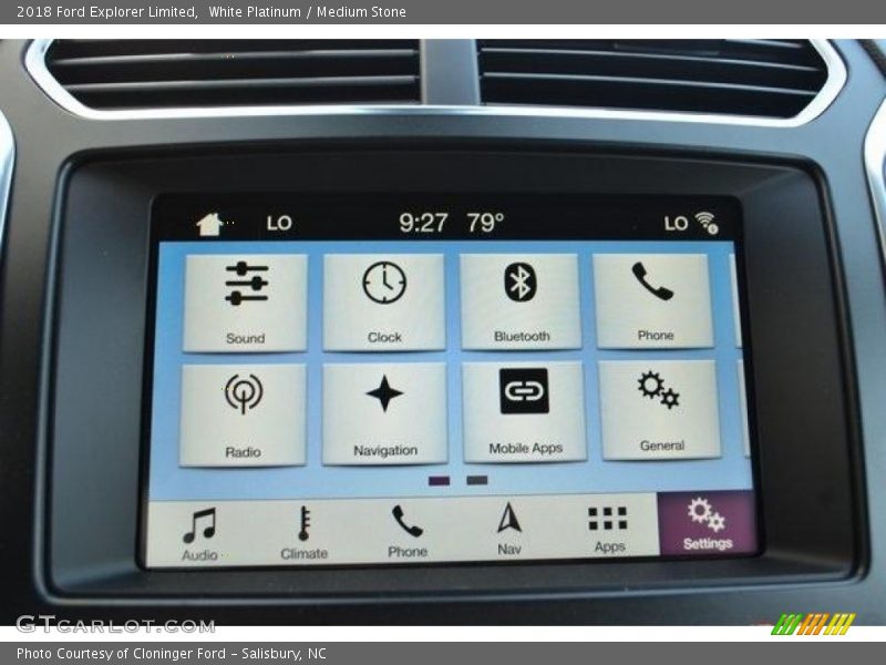 White Platinum / Medium Stone 2018 Ford Explorer Limited