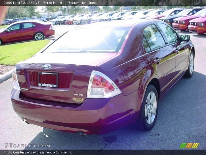 Merlot Metallic / Medium Light Stone 2006 Ford Fusion SE V6