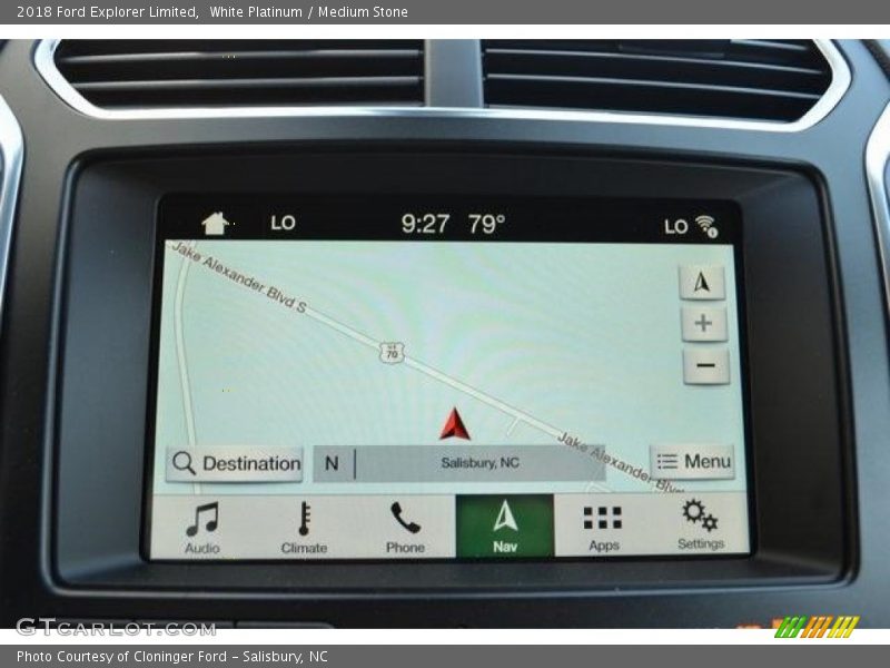 White Platinum / Medium Stone 2018 Ford Explorer Limited